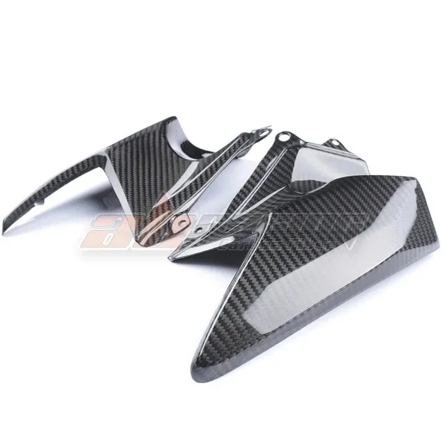 Gas Tank Side Panles Cover Trim Fairings Cowl For Kawasaki H2 SX 2018   2022 Full Carbon Fiber 100%