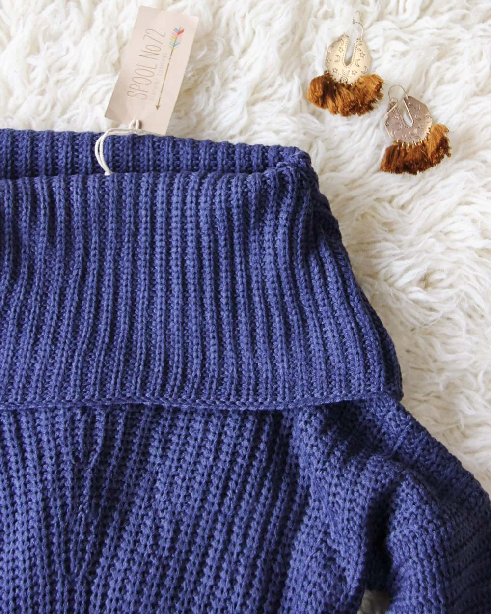 Gemma Knit Sweater in Navy