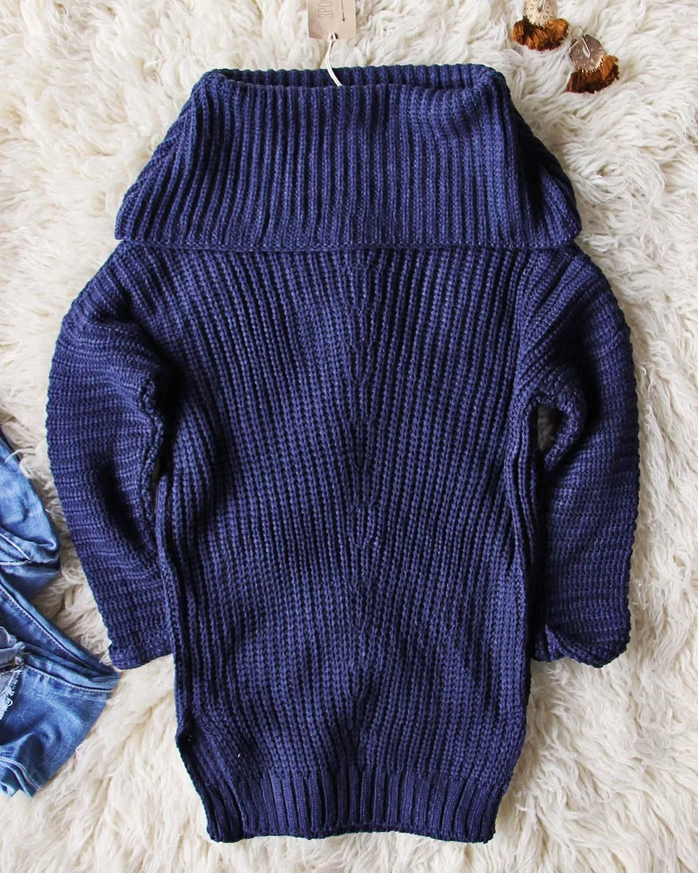 Gemma Knit Sweater in Navy