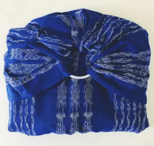 Girasol Blue Ikat Ring Sling