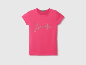 Girls Glitted Round Neck Top