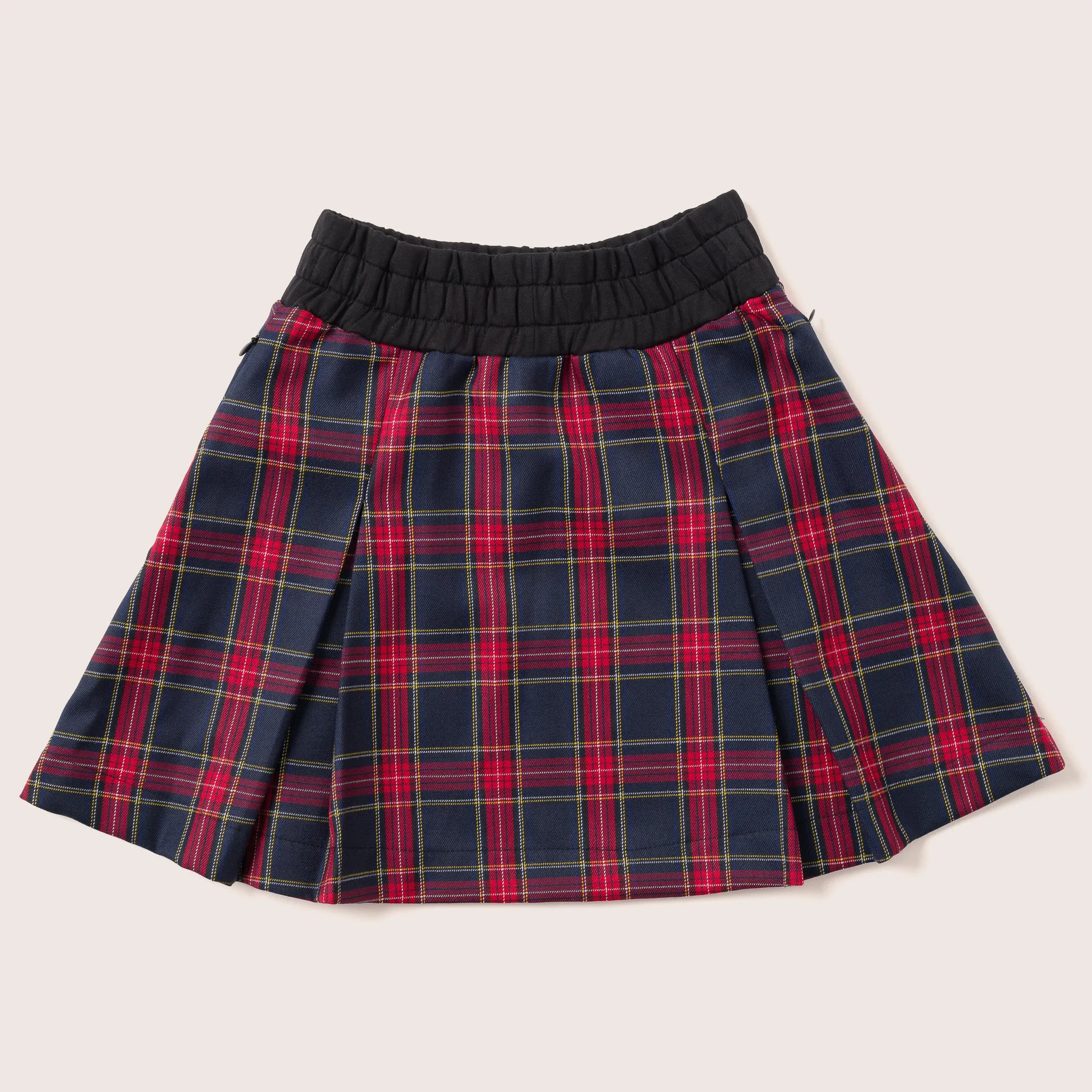 Girls Skirt Red / T1d Girls Pleated Skirt High Waisted Plaid A-line Skirts with pockets / School Uniform