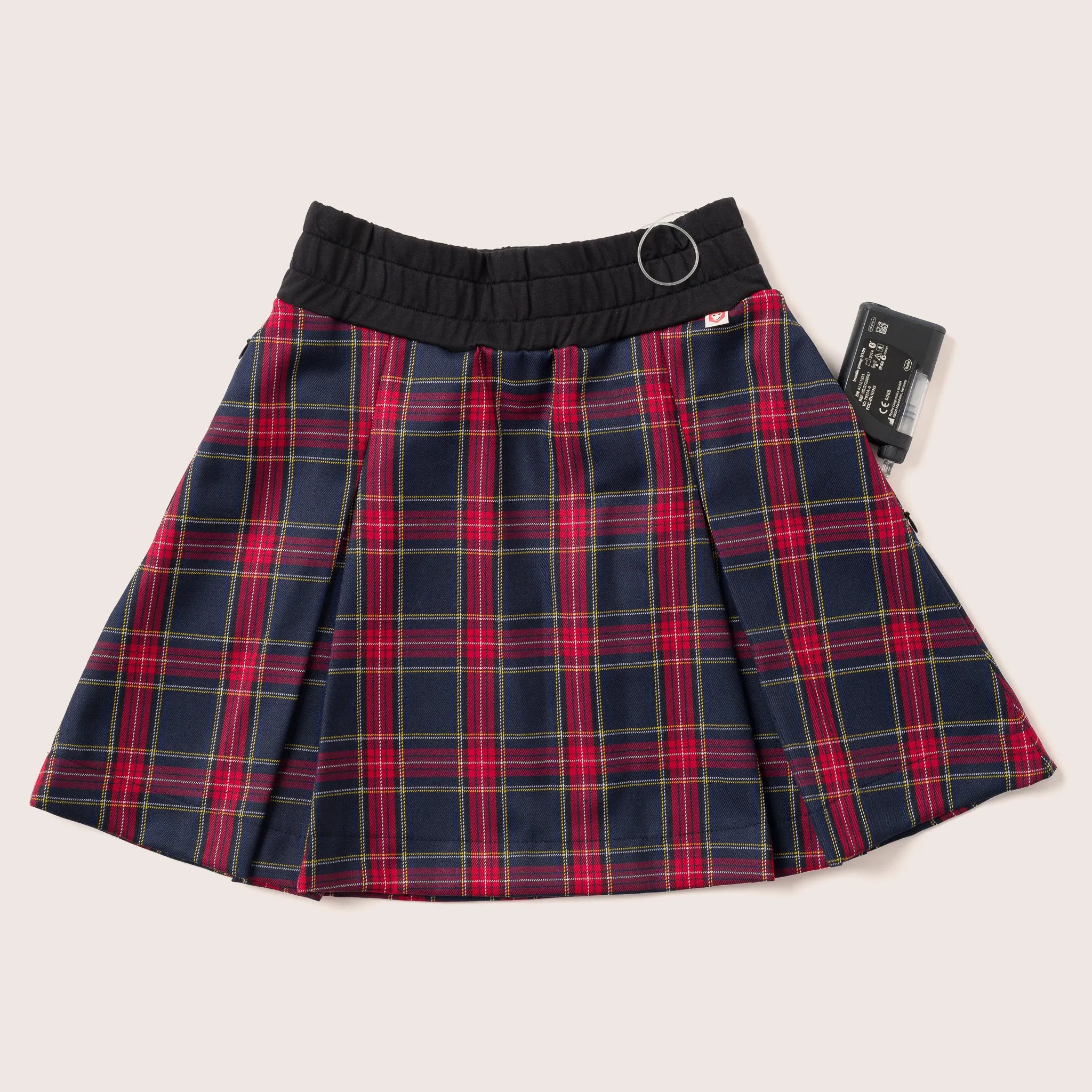 Girls Skirt Red / T1d Girls Pleated Skirt High Waisted Plaid A-line Skirts with pockets / School Uniform