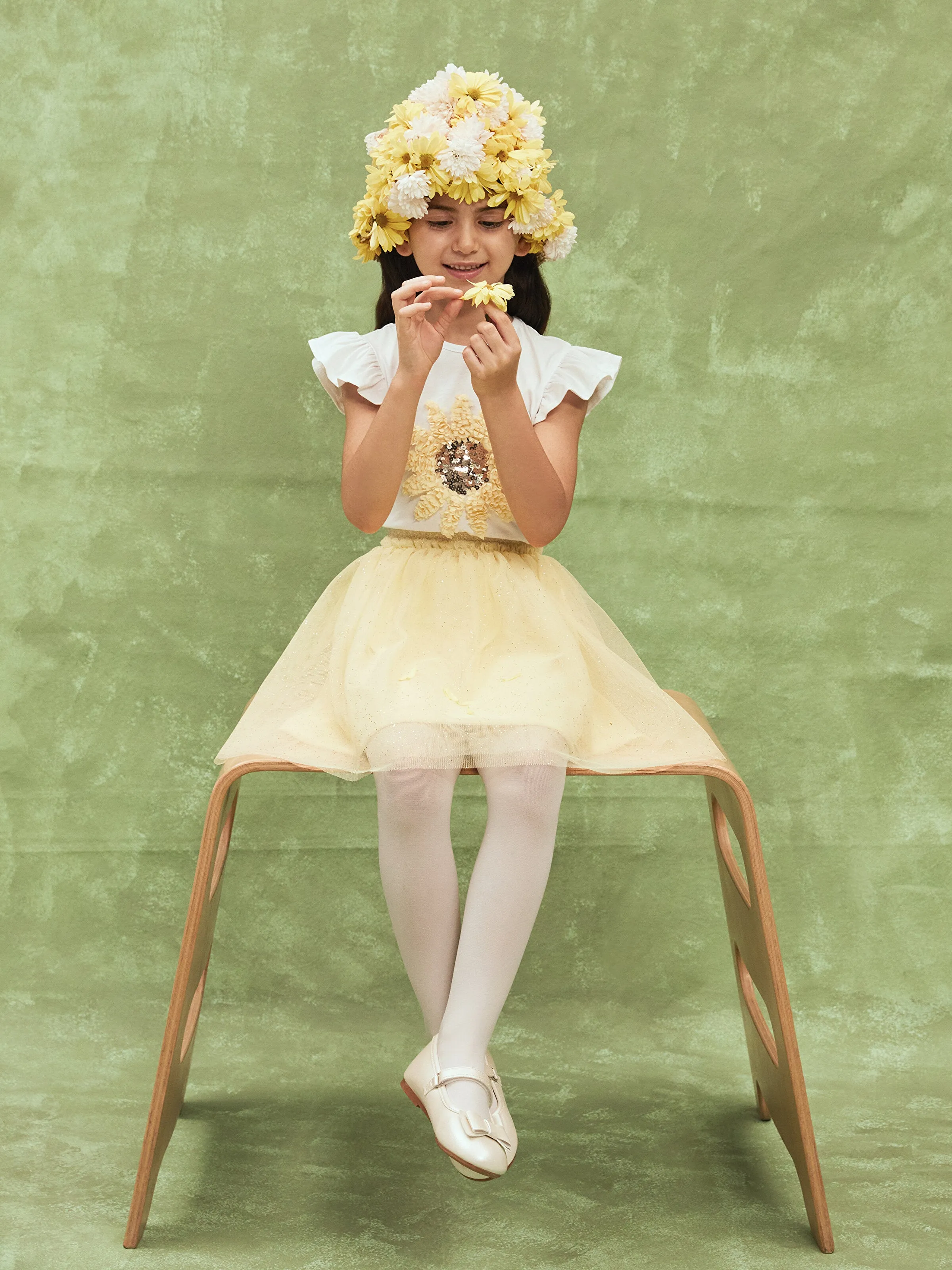 Girls Tutu Skirt With Elastic Waist