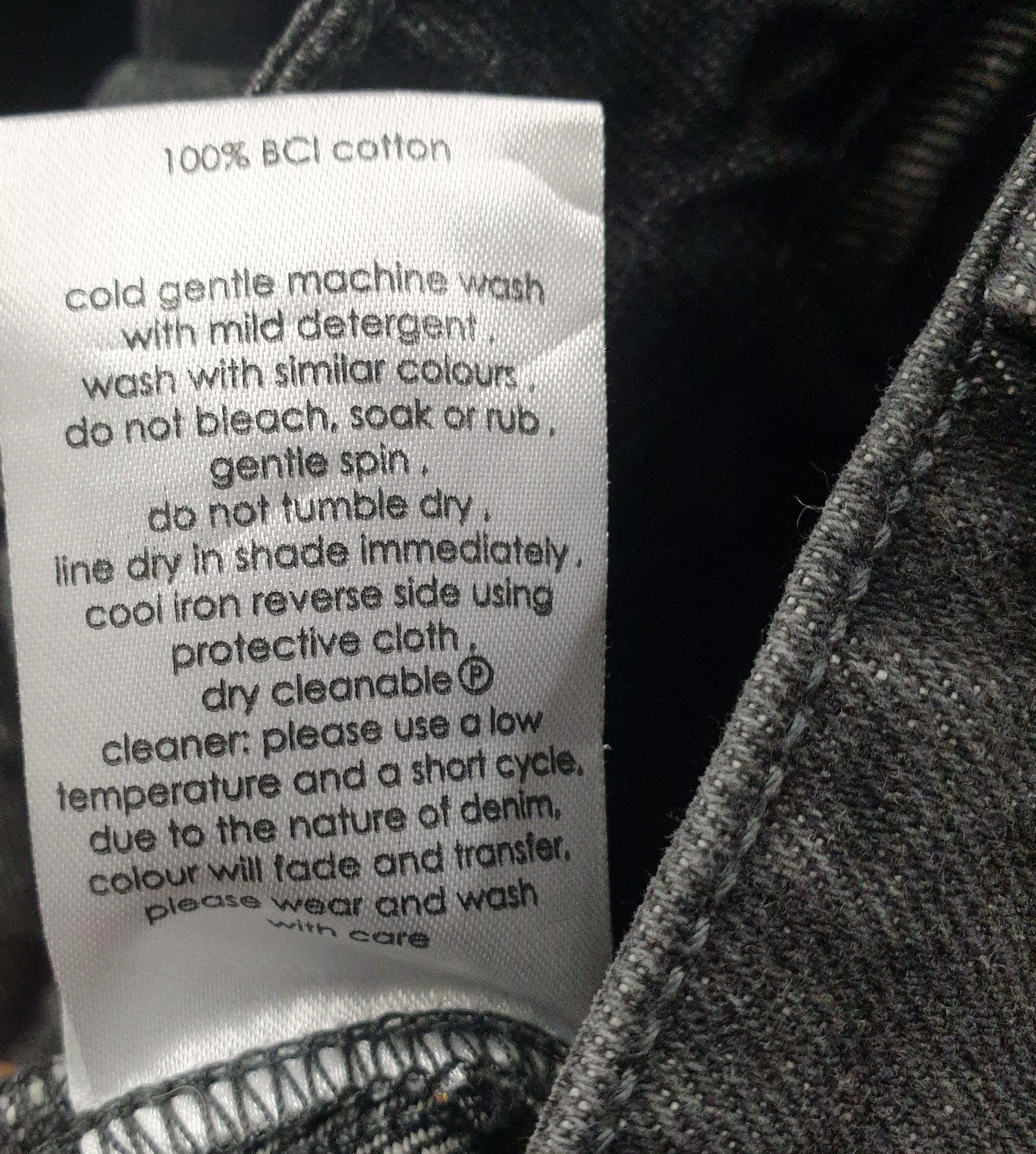 Gorman black denim skirt size 10