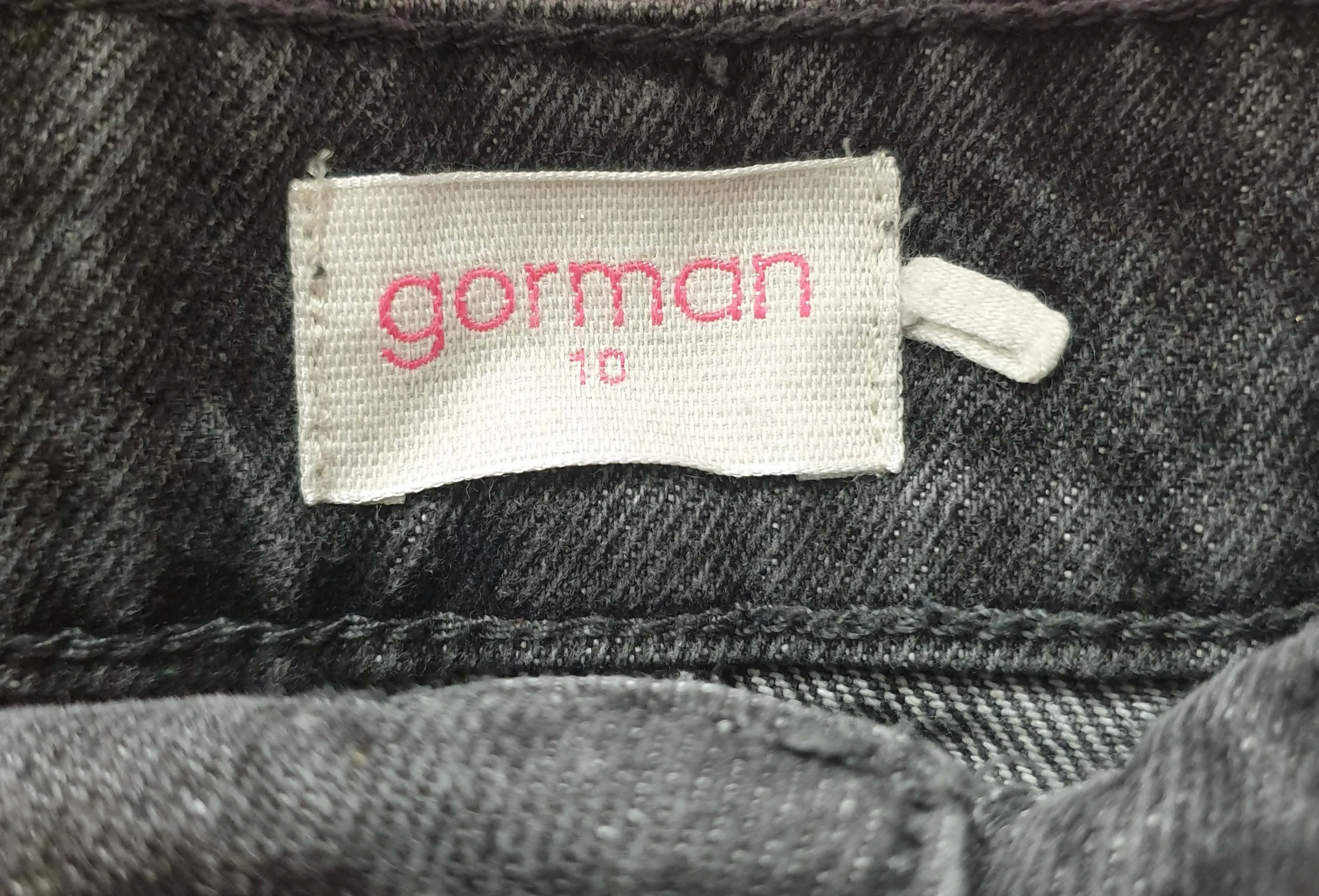 Gorman black denim skirt size 10