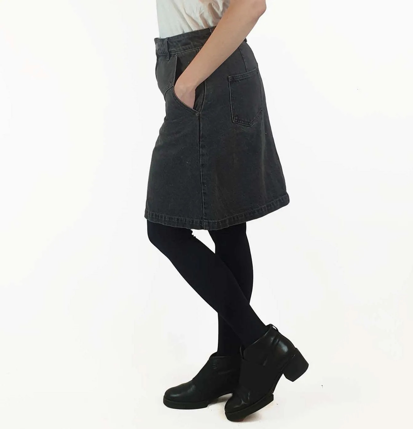 Gorman black denim skirt size 10