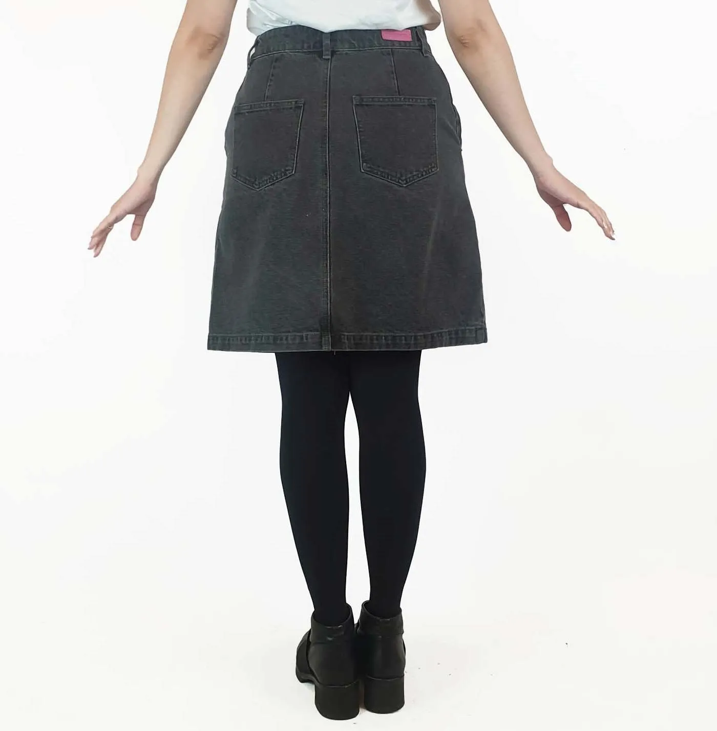 Gorman black denim skirt size 10