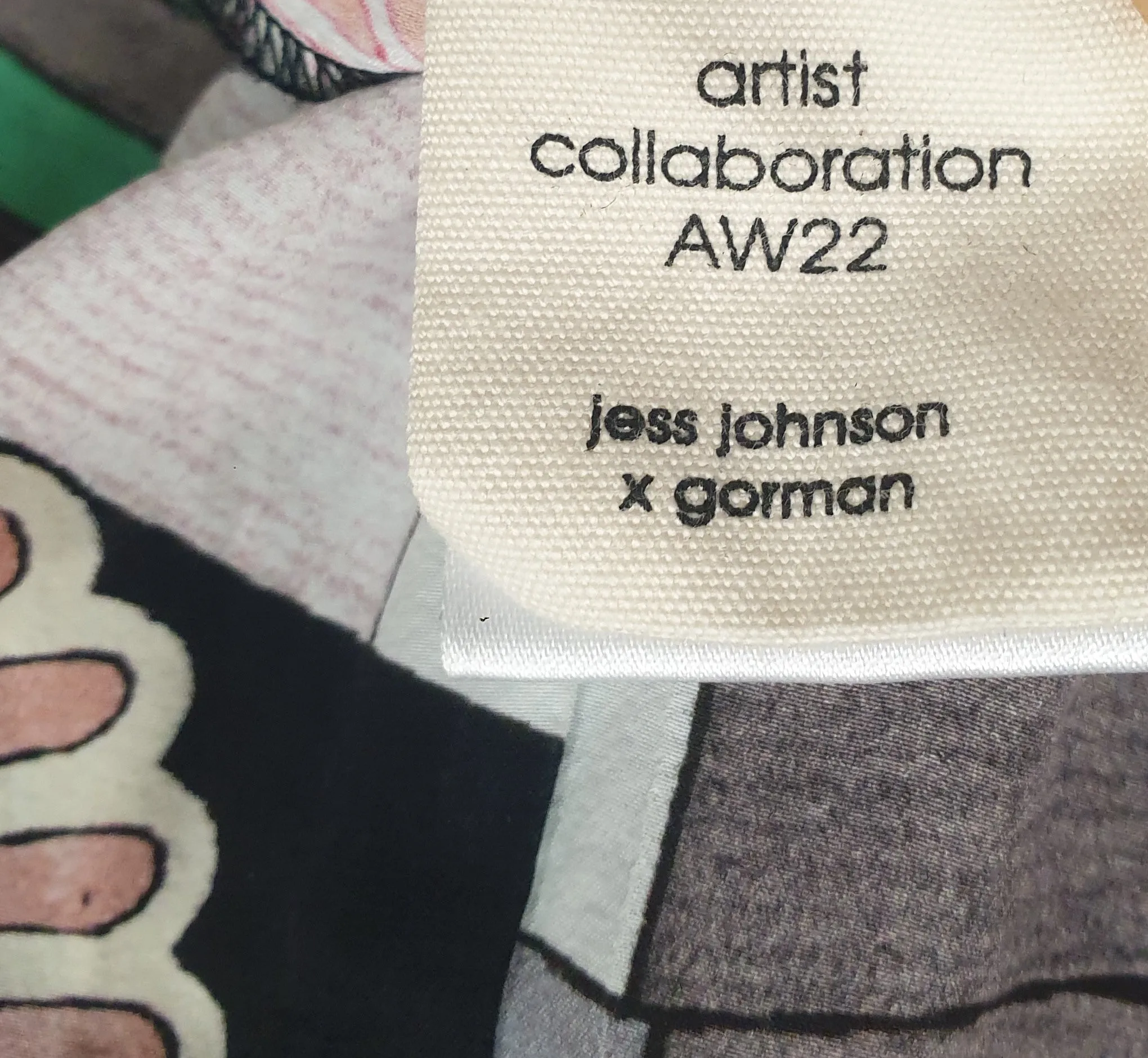 Gorman   Jess Johnson silk mix black print skirt size 12 (note: some inconsistencies)