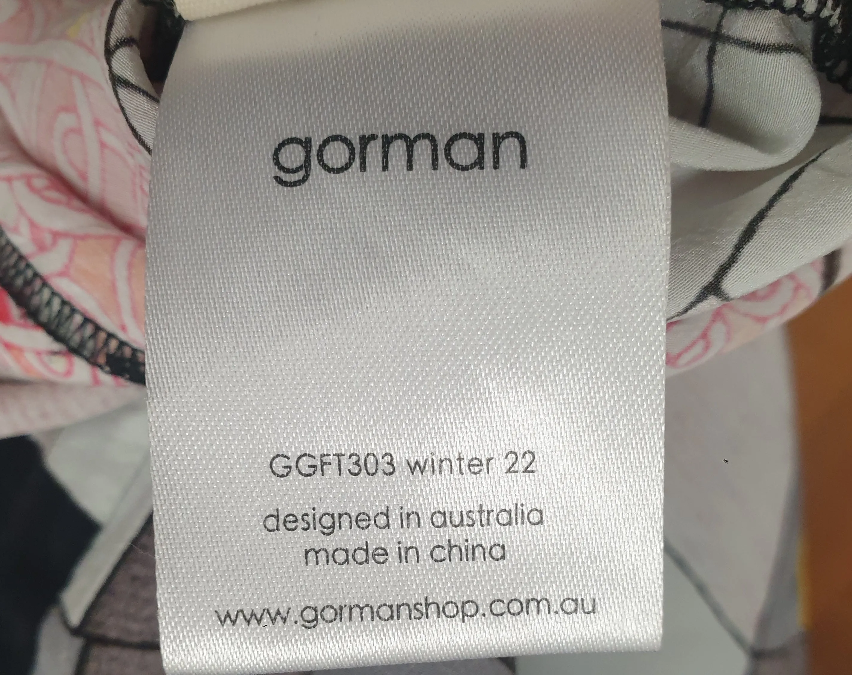 Gorman   Jess Johnson silk mix black print skirt size 12 (note: some inconsistencies)
