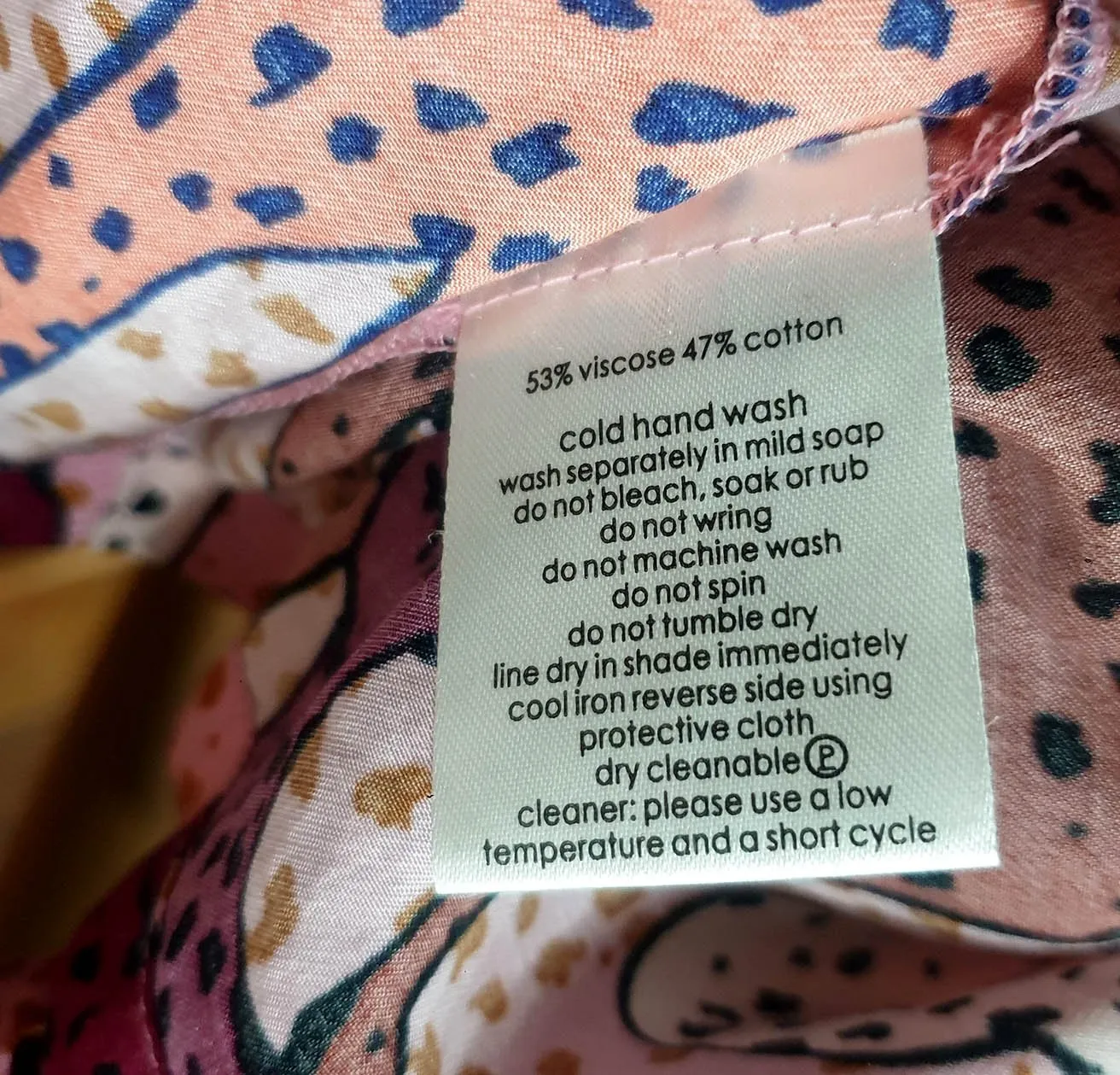Gorman unique print skirt size 20 (note: modified from a dress)