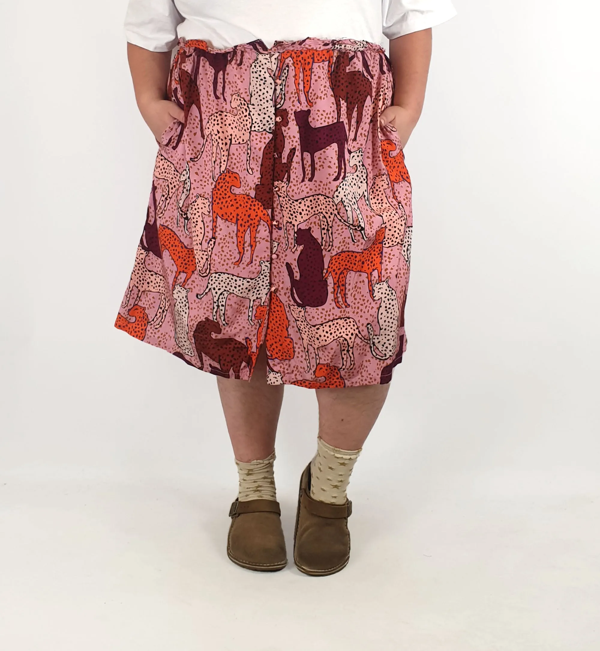 Gorman unique print skirt size 20 (note: modified from a dress)