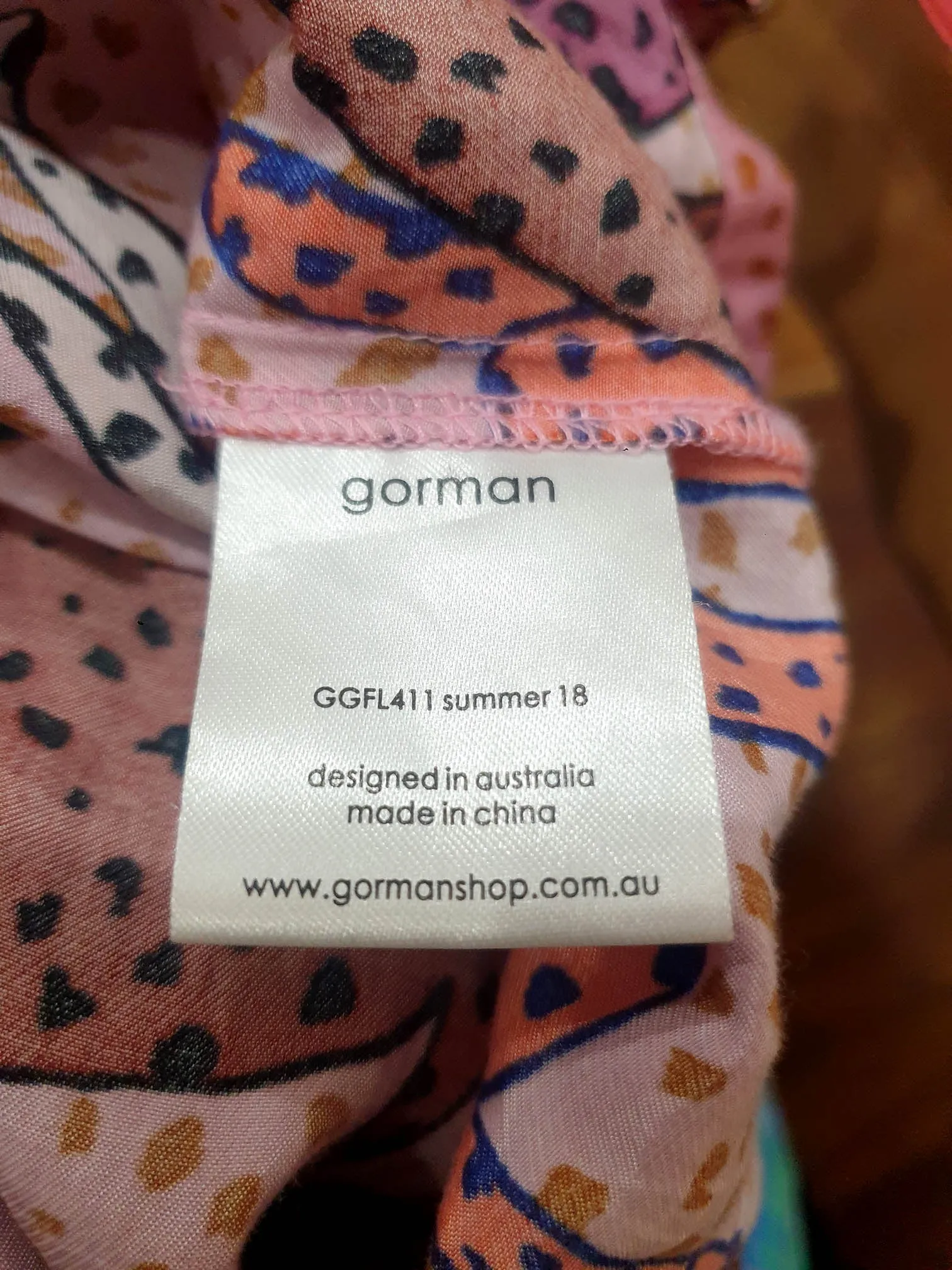 Gorman unique print skirt size 20 (note: modified from a dress)
