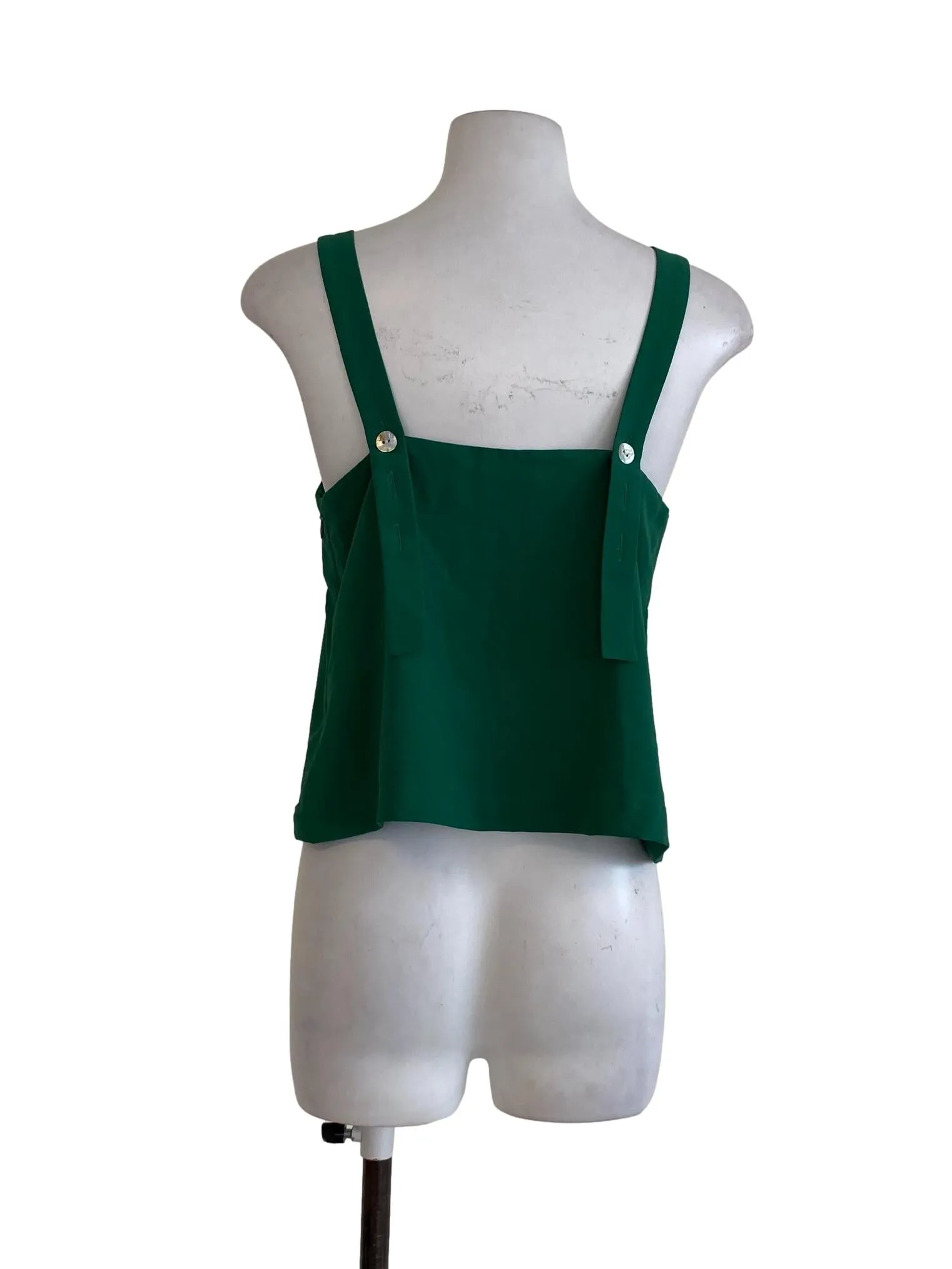 Green Plain Tank Top