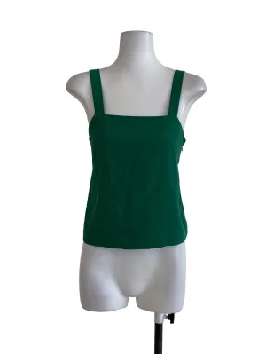 Green Plain Tank Top
