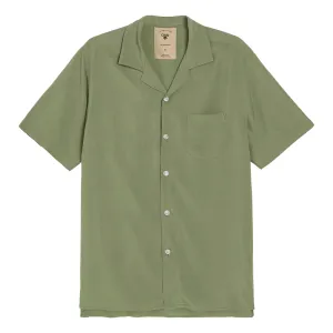 Green Plain Viscose Shirt