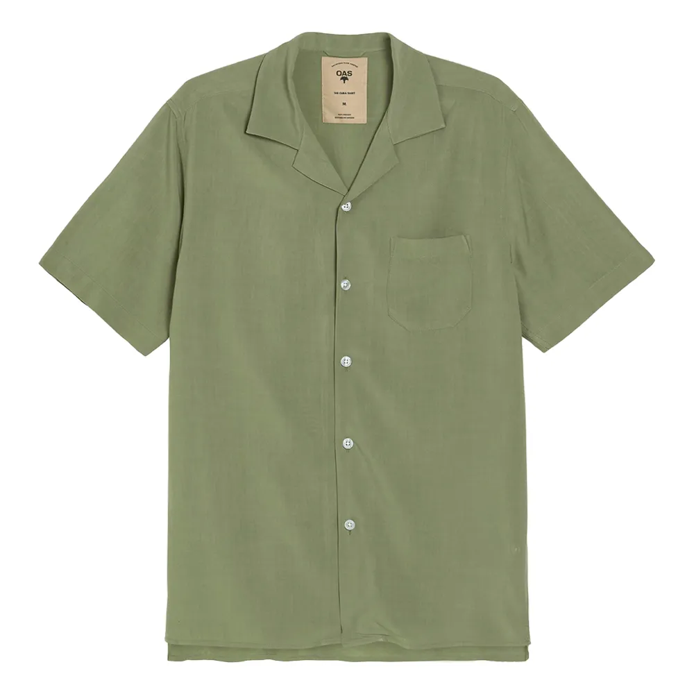 Green Plain Viscose Shirt