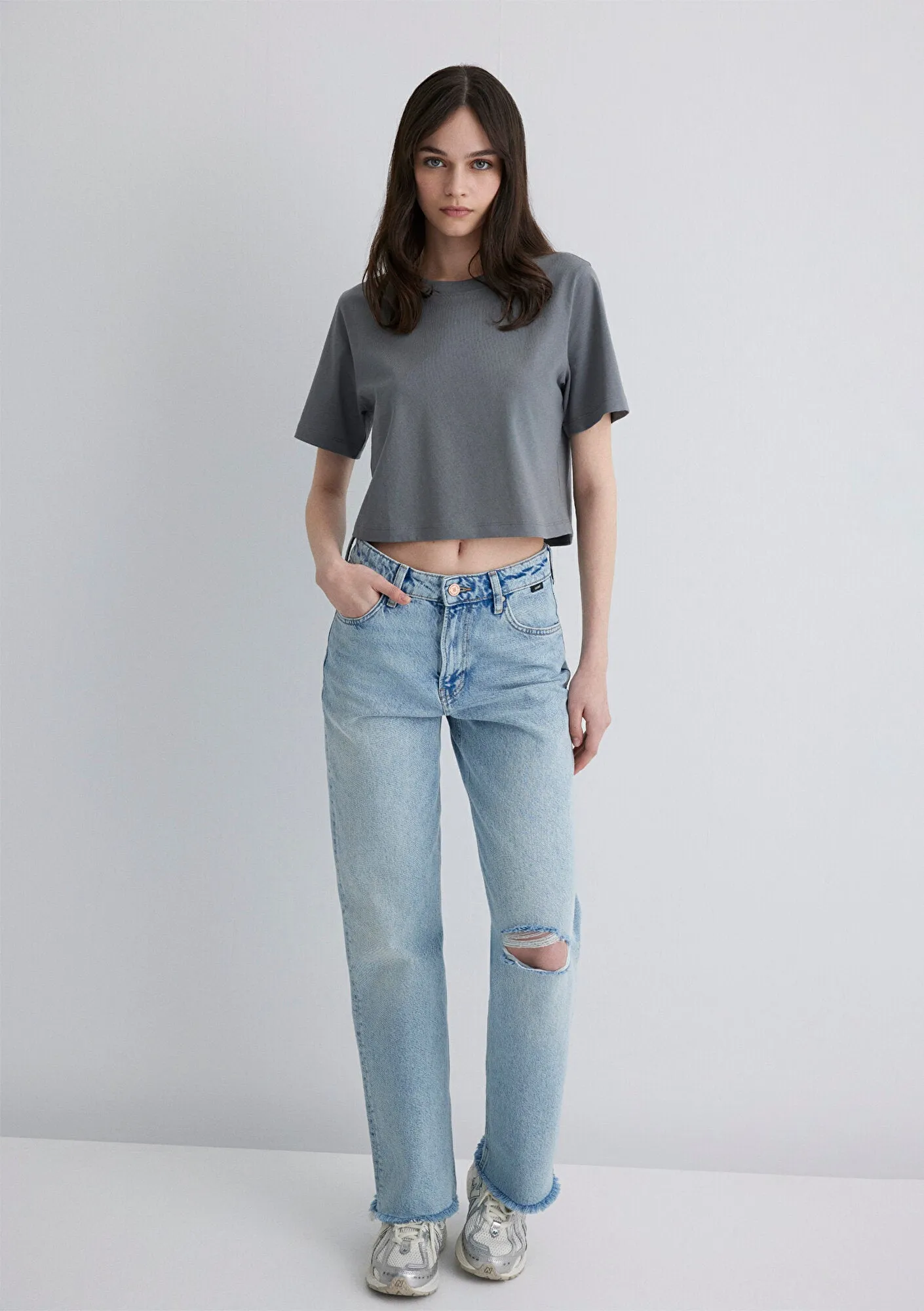 Grey Basic T-shirt