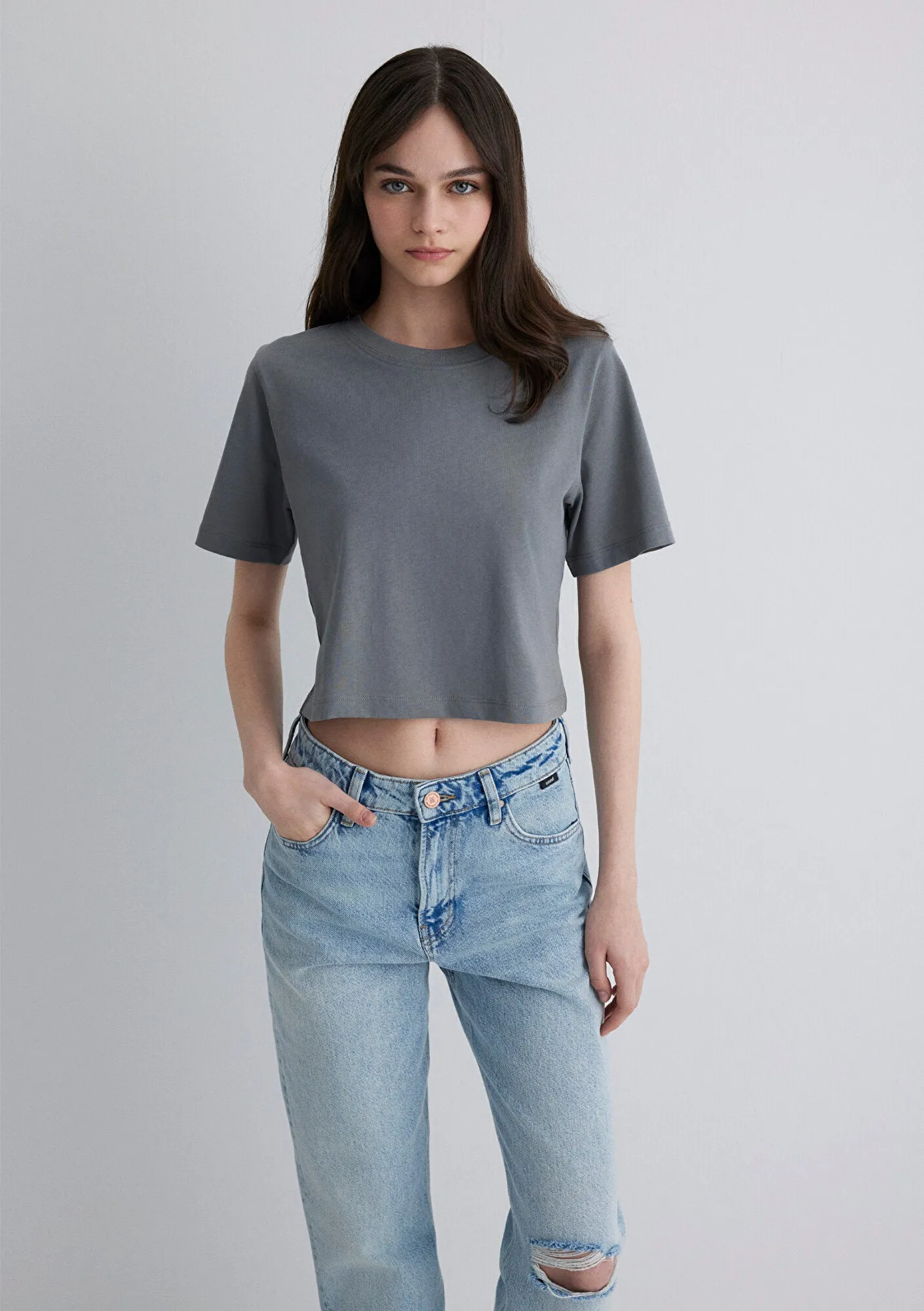 Grey Basic T-shirt