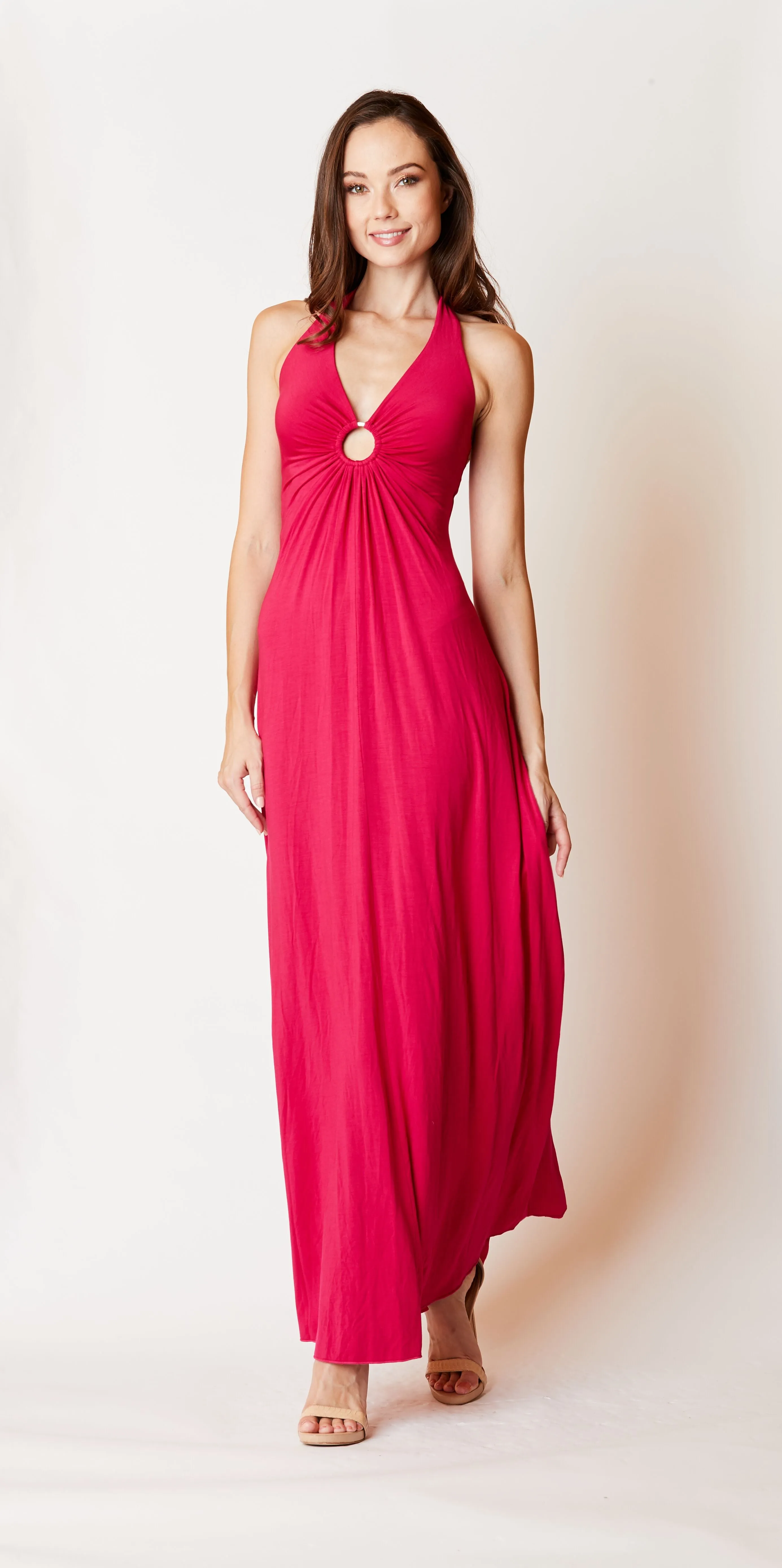 Halter Keyhole Dress
