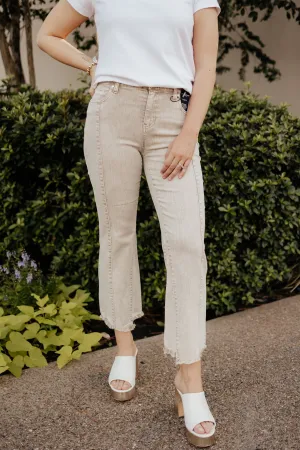 Hannah Crop Flare Jeans - Liverpool