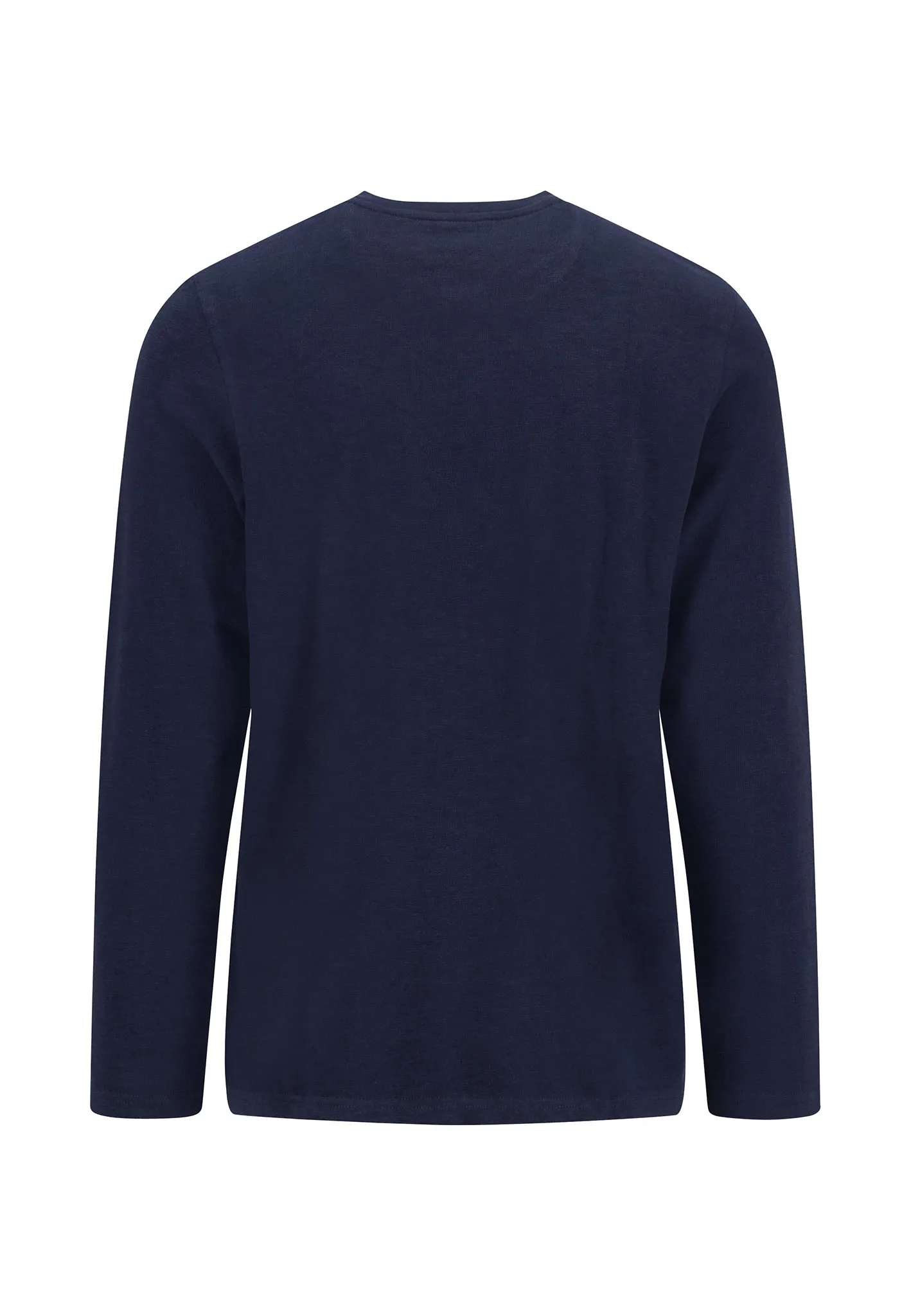 Henley Langarmshirt aus Baumwolle