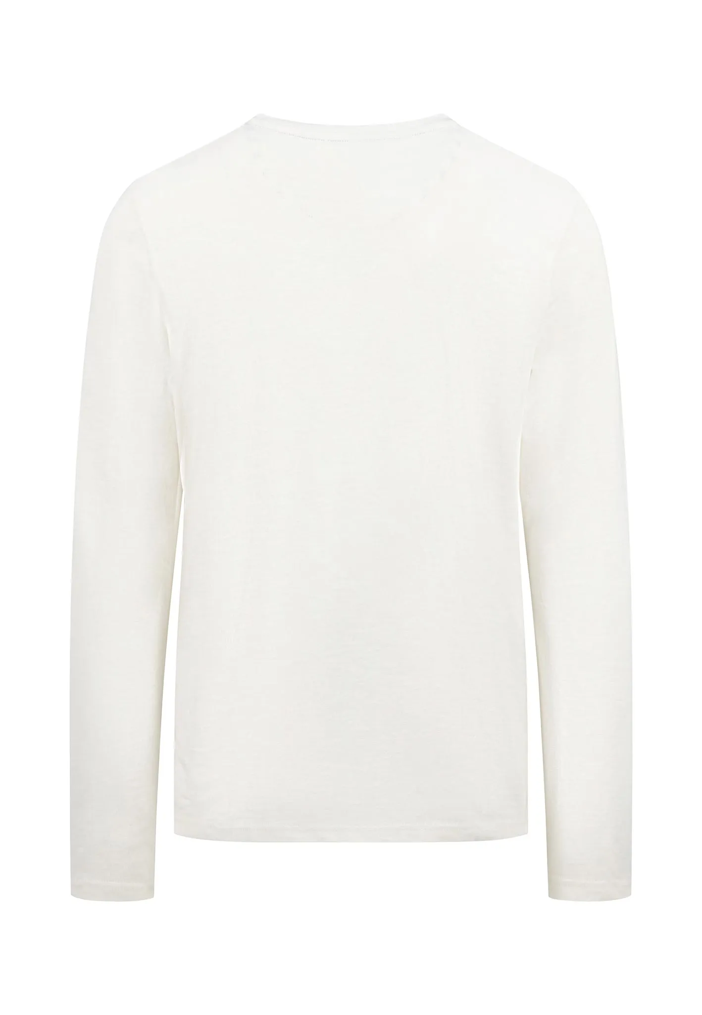 Henley Langarmshirt aus Baumwolle