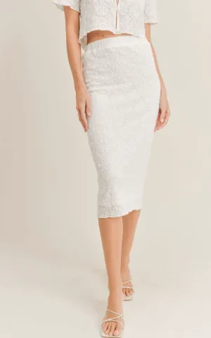 High Waisted Midi Skirt