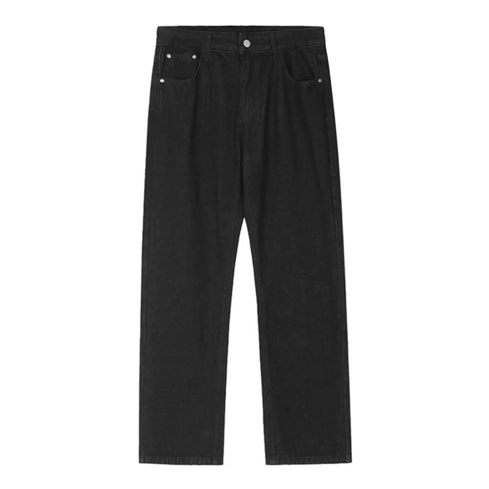 Hip Hop Gothic Print Straight Jeans