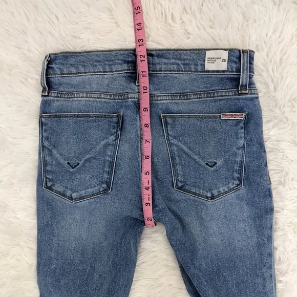 Hudson Natalie Midrise Ankle Super Skinny Jeans 26