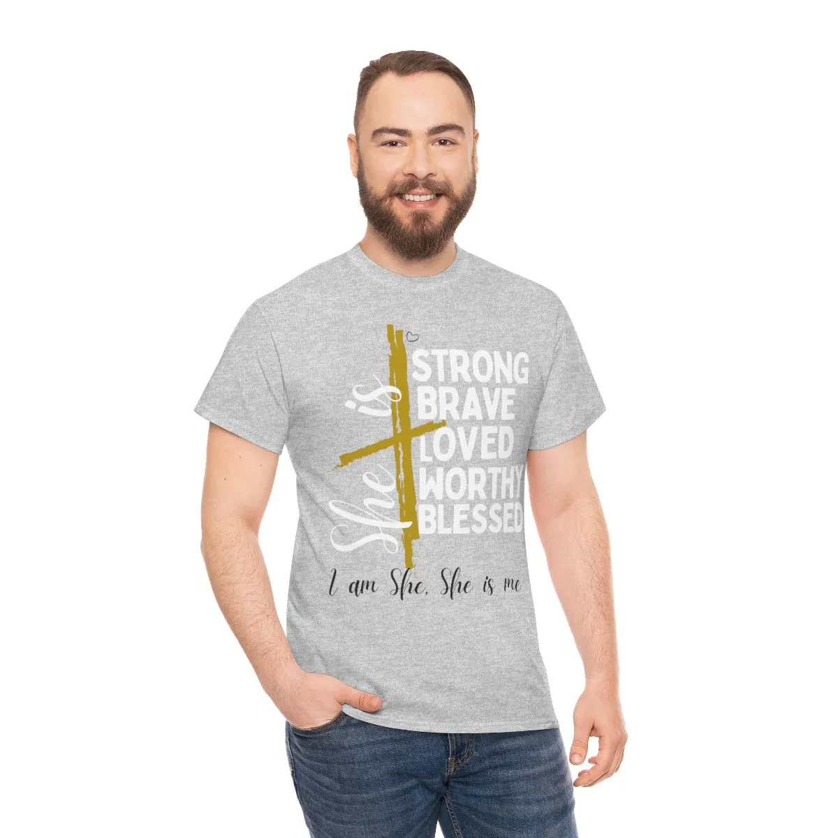 I am She, She is Me Heavy Cotton Tee
