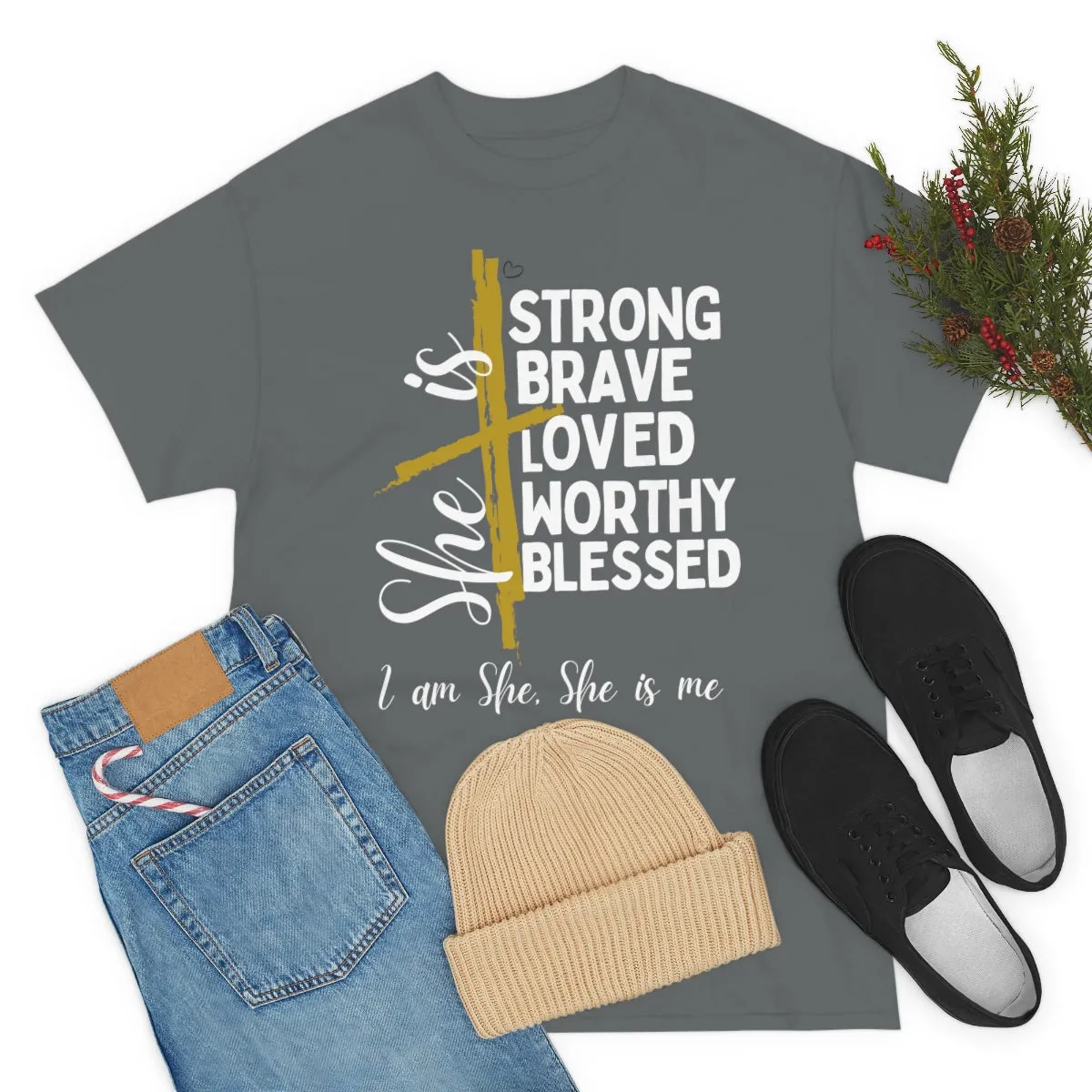 I am She, She is Me Heavy Cotton Tee