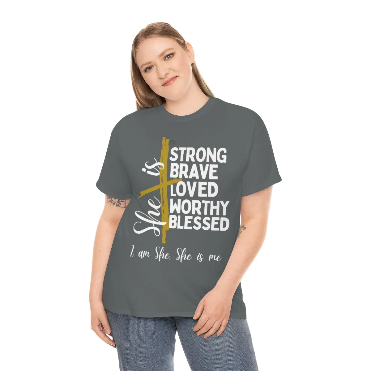 I am She, She is Me Heavy Cotton Tee