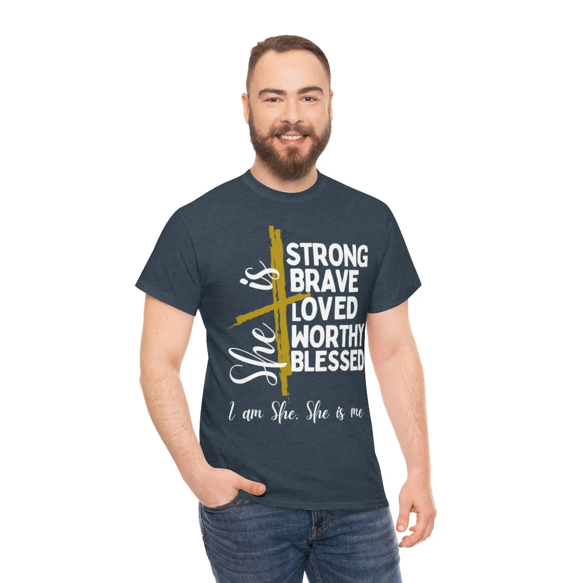 I am She, She is Me Heavy Cotton Tee