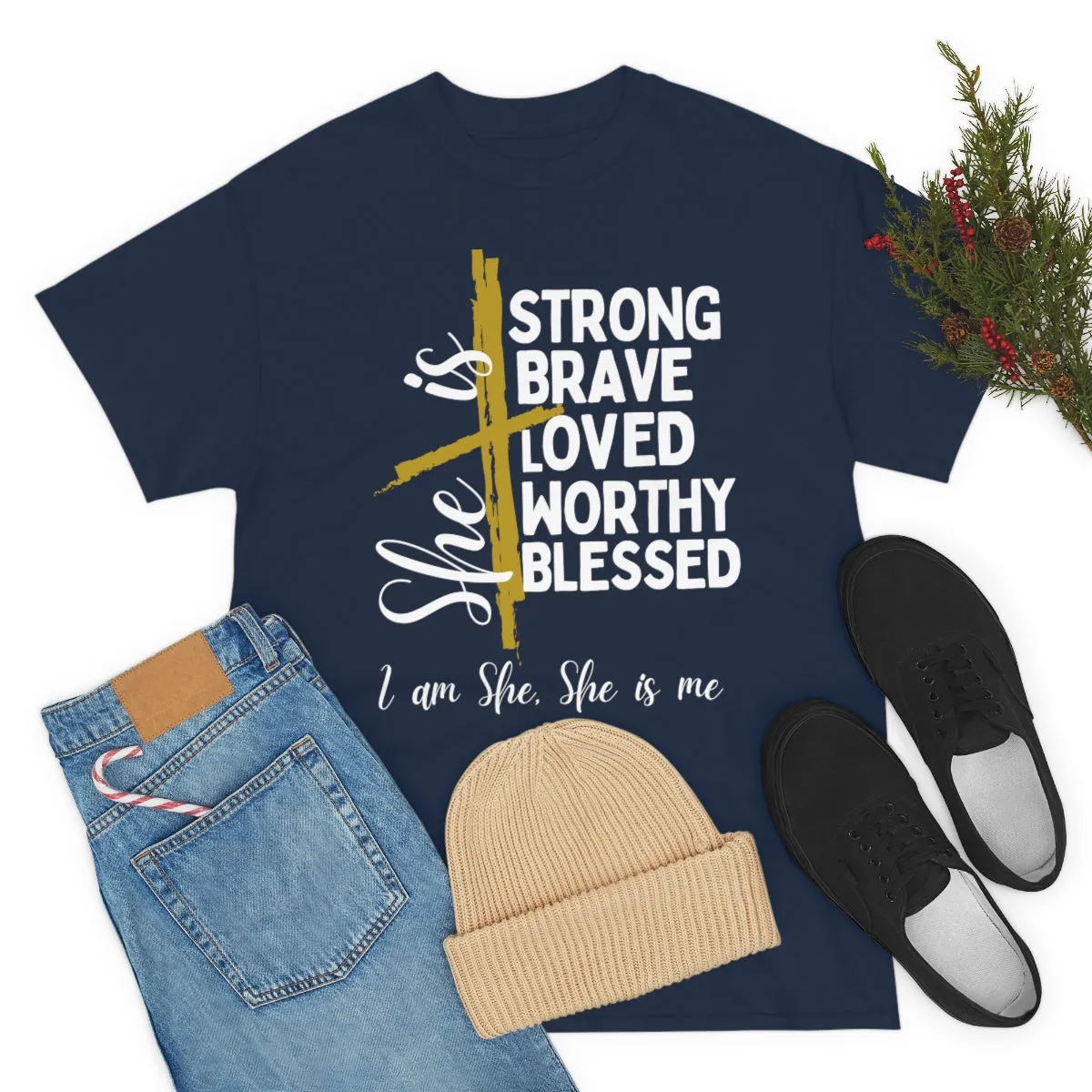 I am She, She is Me Heavy Cotton Tee