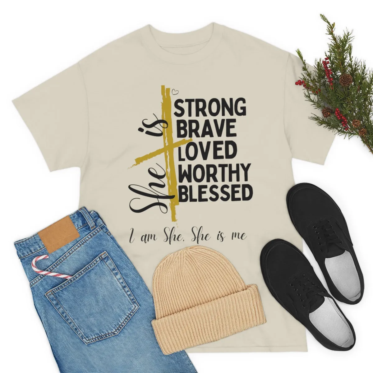 I am She, She is Me Heavy Cotton Tee
