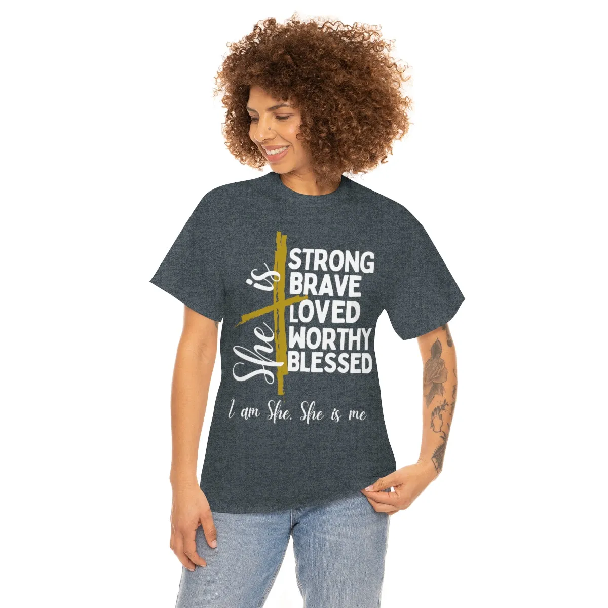 I am She, She is Me Heavy Cotton Tee