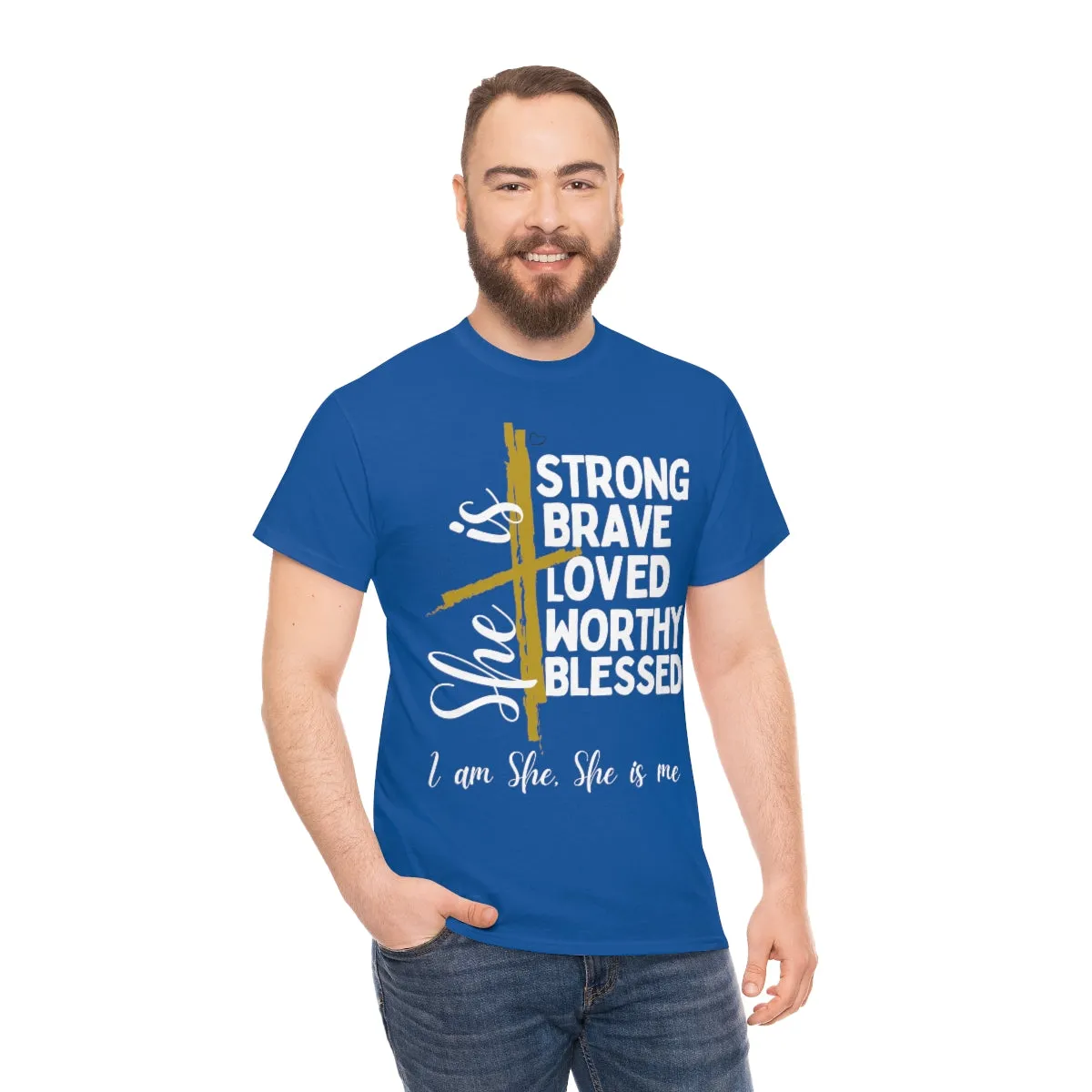 I am She, She is Me Heavy Cotton Tee