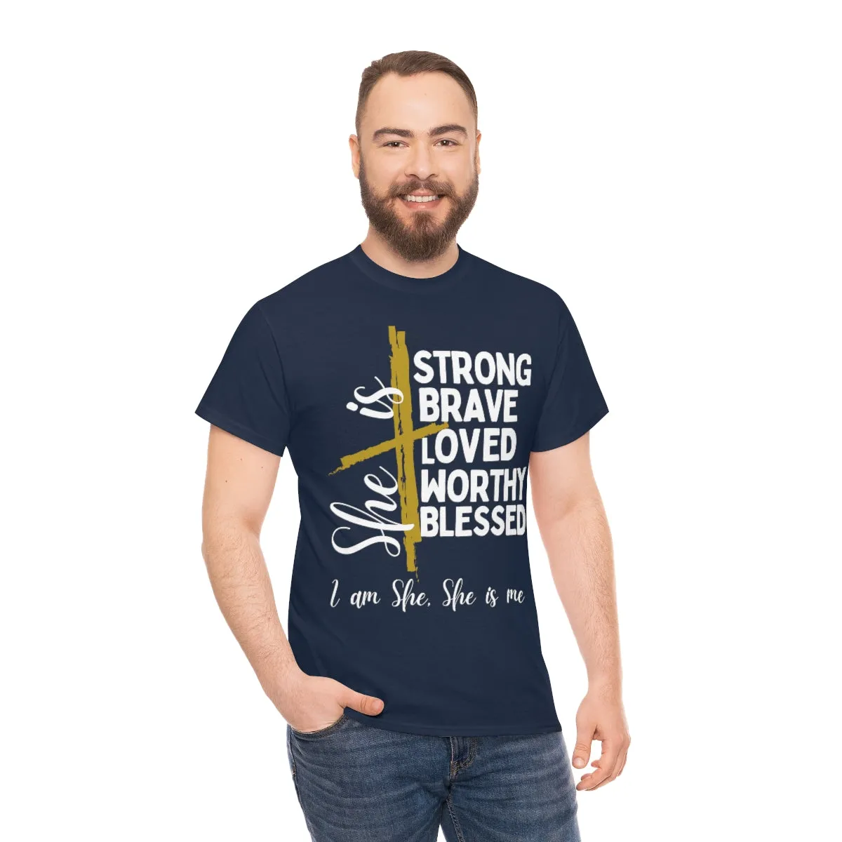I am She, She is Me Heavy Cotton Tee