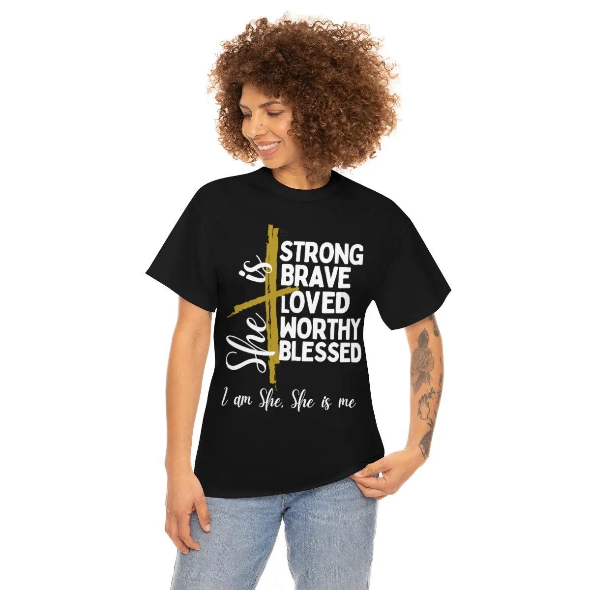 I am She, She is Me Heavy Cotton Tee