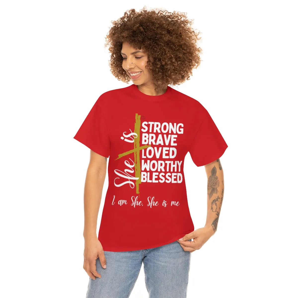 I am She, She is Me Heavy Cotton Tee