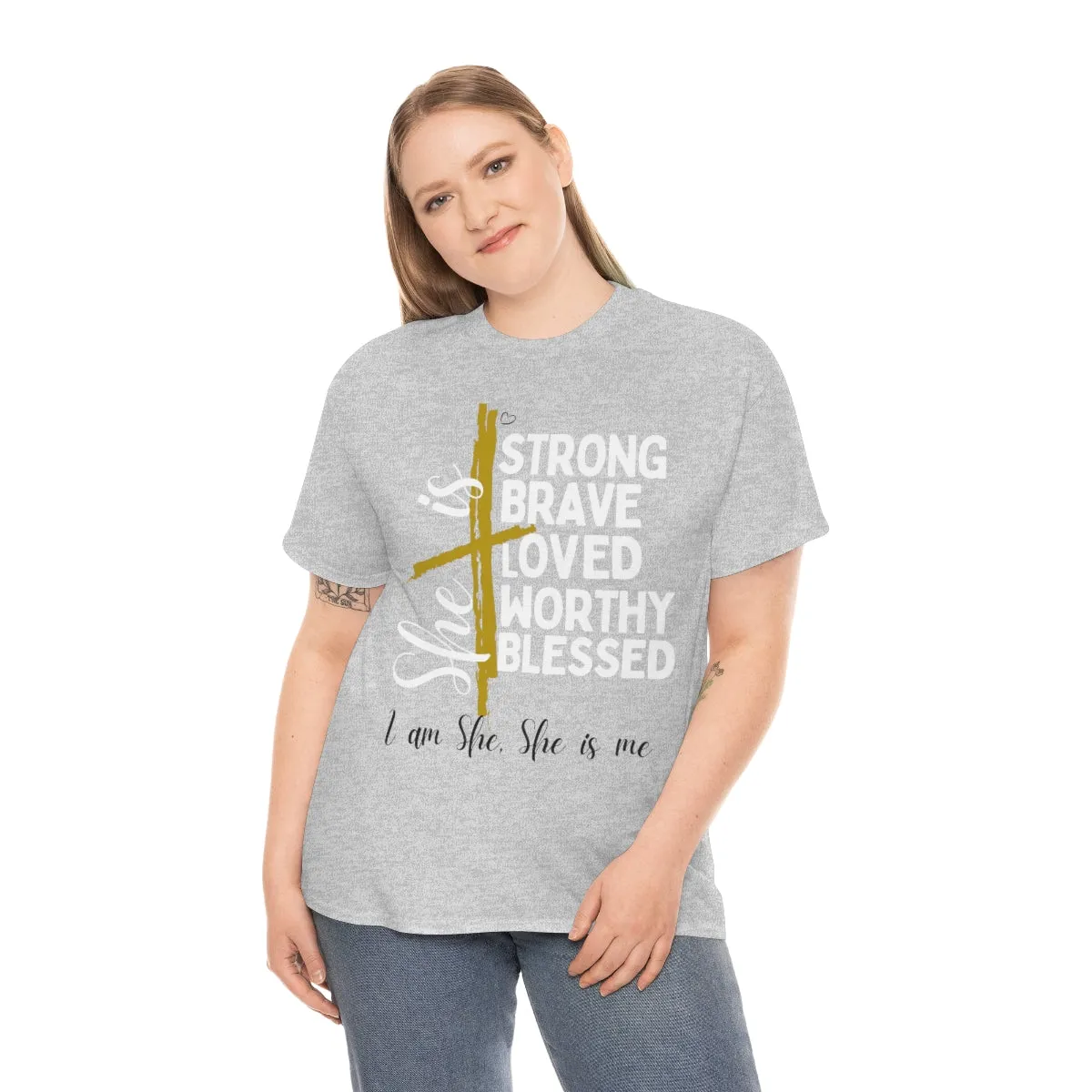 I am She, She is Me Heavy Cotton Tee