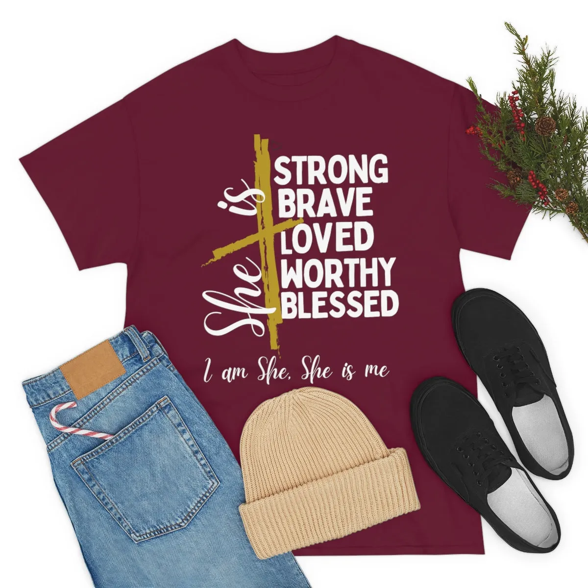 I am She, She is Me Heavy Cotton Tee