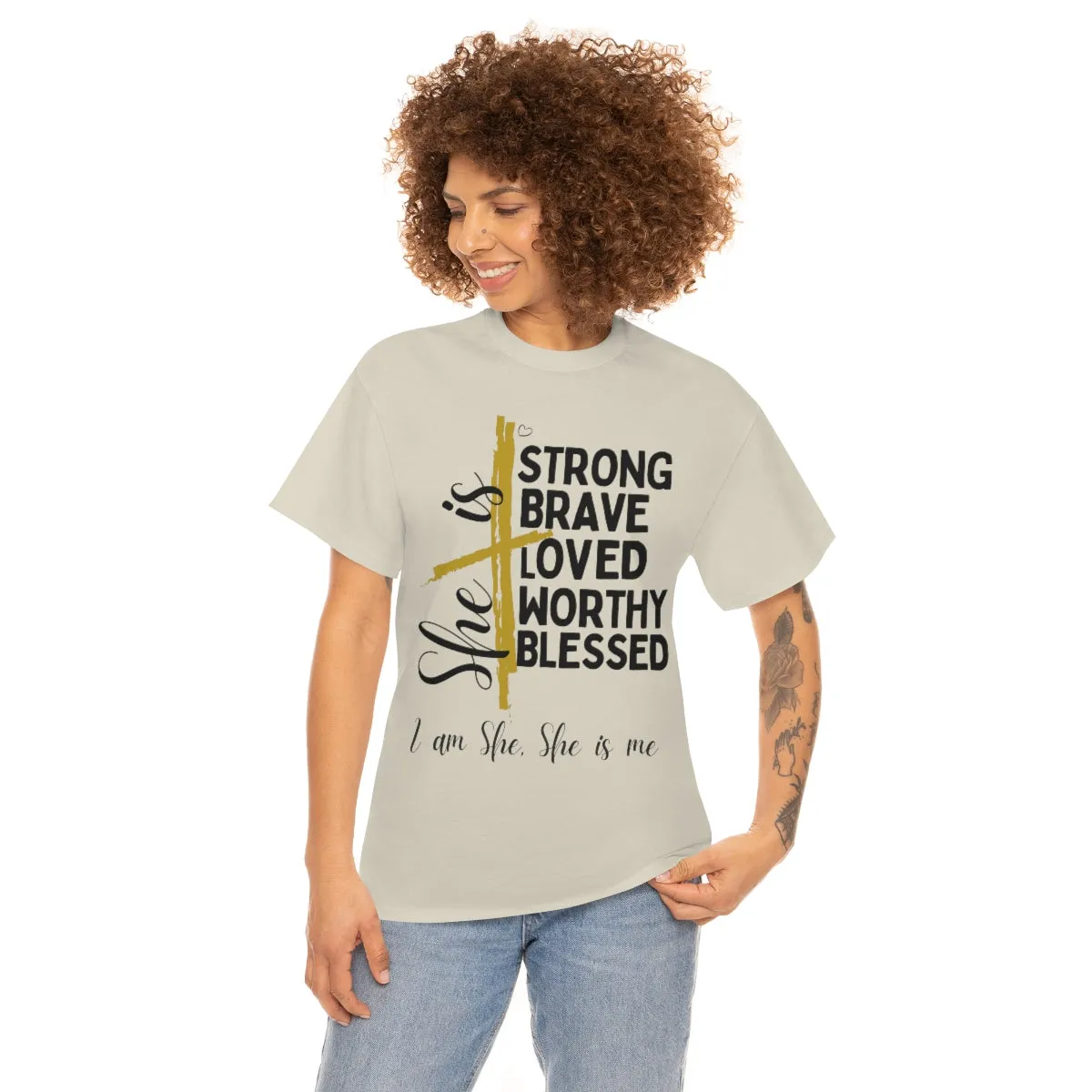 I am She, She is Me Heavy Cotton Tee