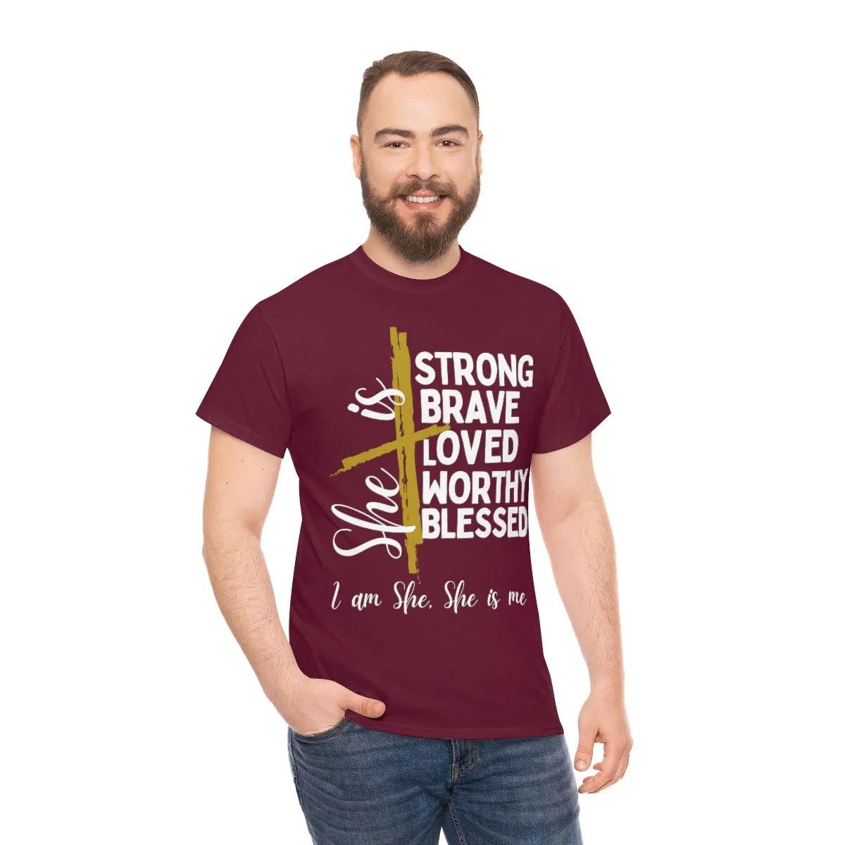 I am She, She is Me Heavy Cotton Tee