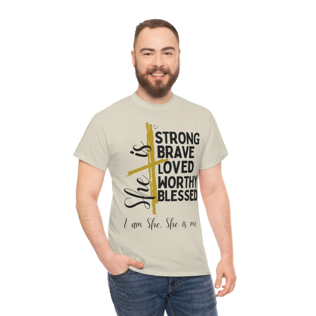 I am She, She is Me Heavy Cotton Tee