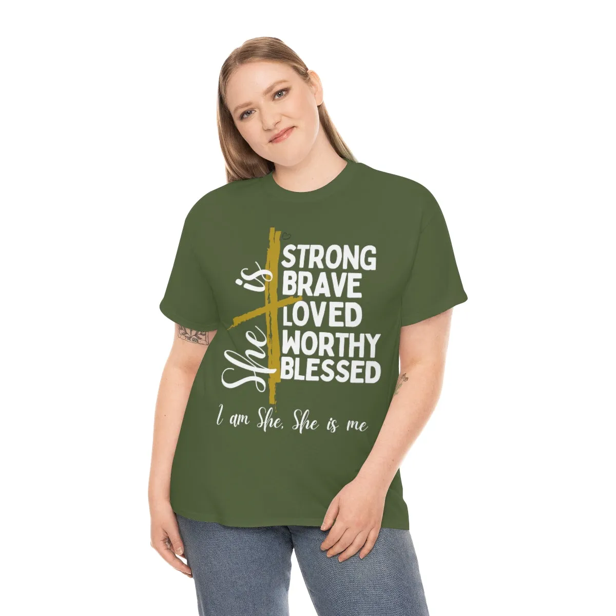 I am She, She is Me Heavy Cotton Tee