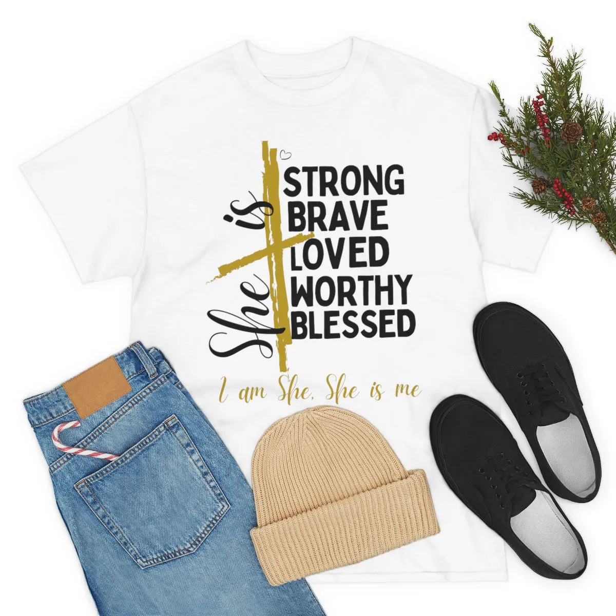 I am She, She is Me Heavy Cotton Tee