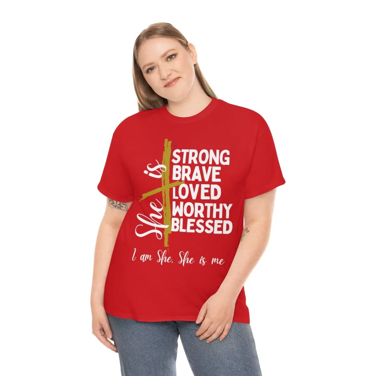 I am She, She is Me Heavy Cotton Tee