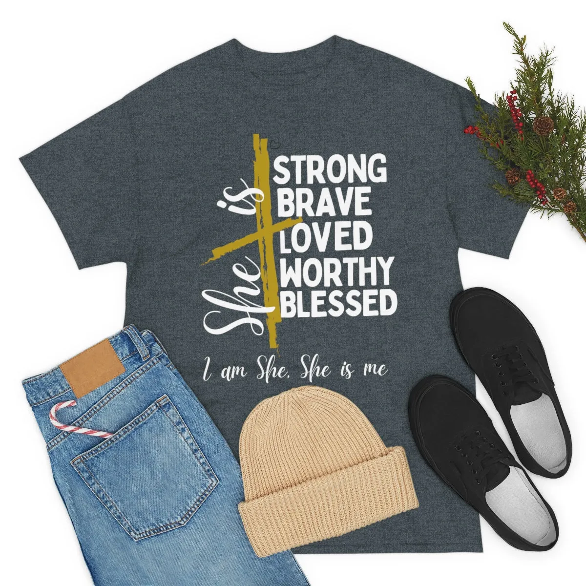 I am She, She is Me Heavy Cotton Tee